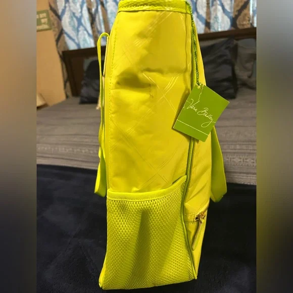 Vera Bradley Preppy Poly NoSo Tote in Citrine (Lime Green) NWT READ - Picture 6 of 9